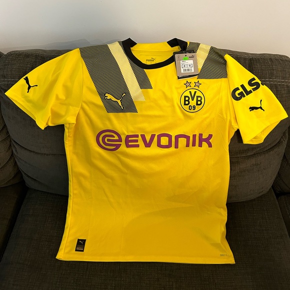 Puma Authentic Borussia Dortmund 2022-2023 Soccer Jersey 765885-01 Men’s Sz: M